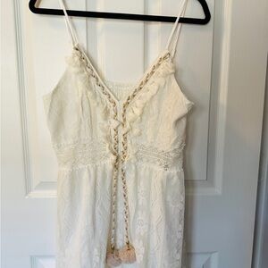 Cupshe Elegant White Lace Dress